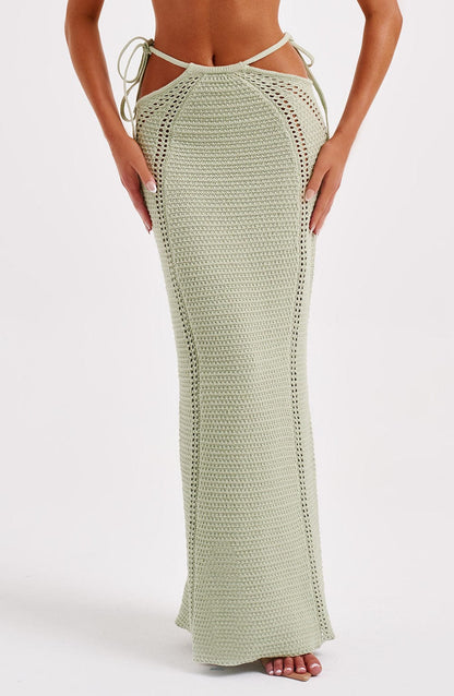 Gonna Maxi Verde Donna
