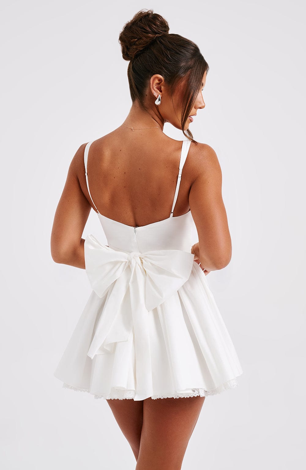 Abito da sera bianco mini