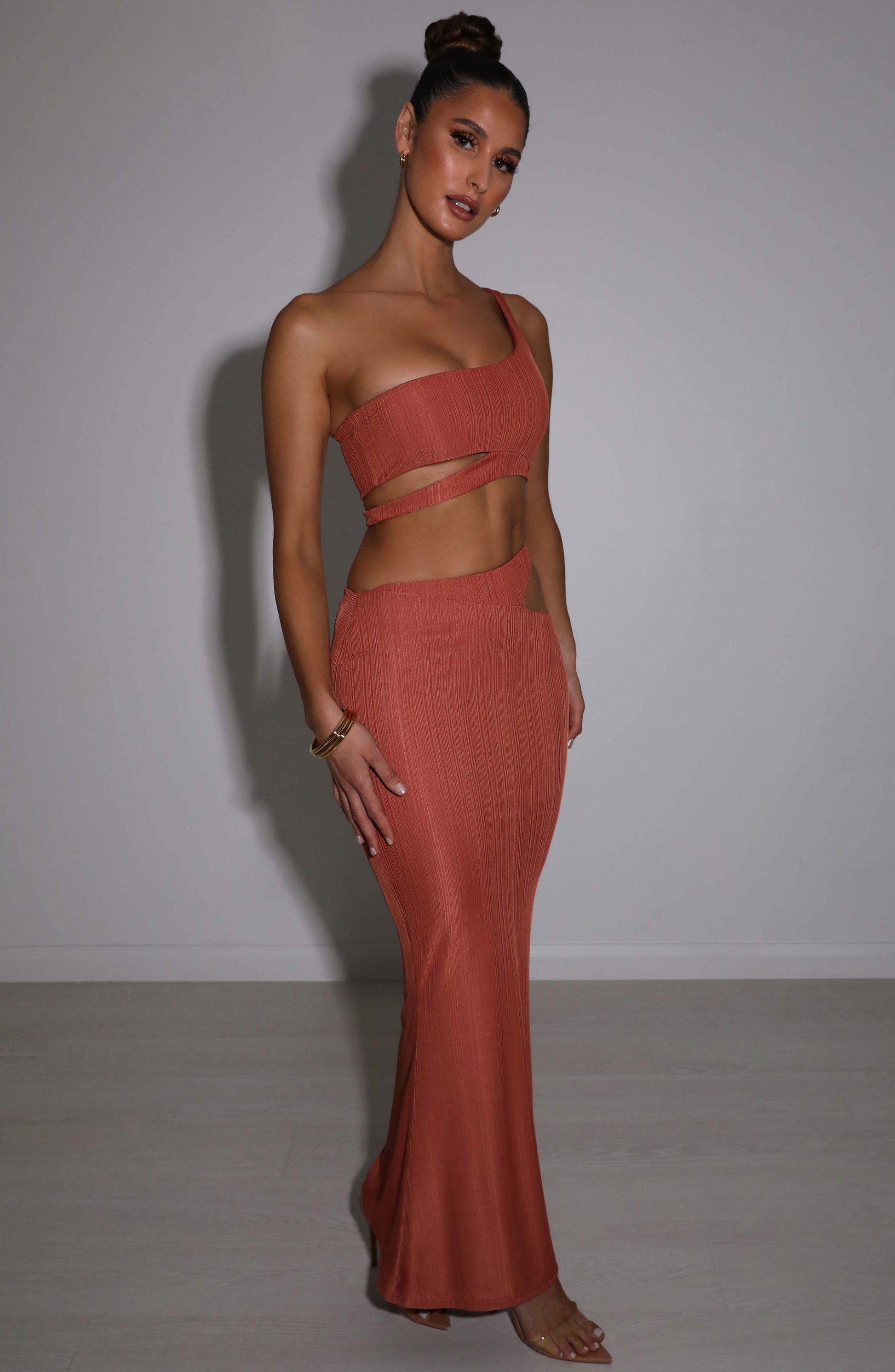 Top Kaela Rust Maglione Donna