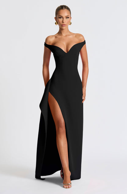 Khalesia Maxi Abito Nero