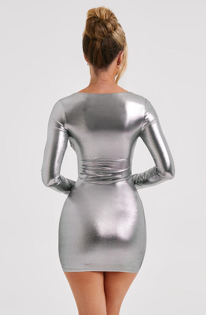 Abito Mini in Gunmetal