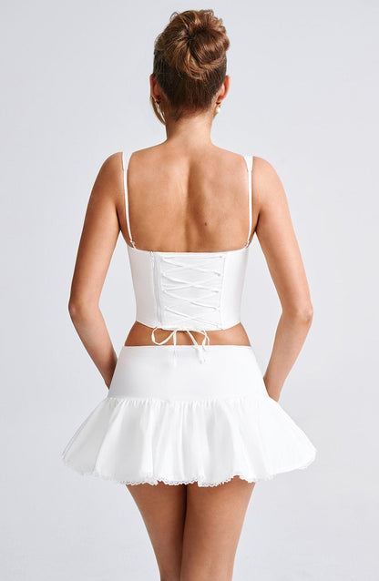 Gonna Skort in Avorio