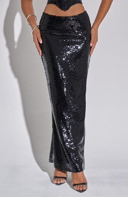 Gonna Maxi in Pizzo Nero