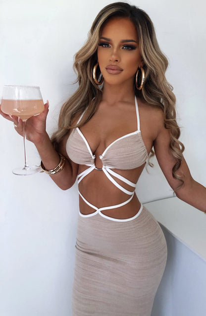 Gonna Maxi in Beige