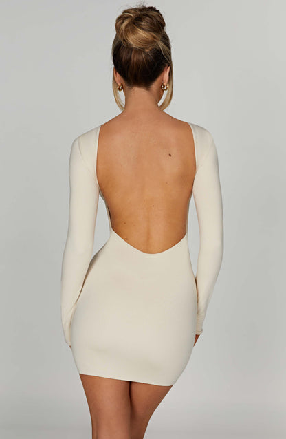 Liana Mini Dress Abito Cream