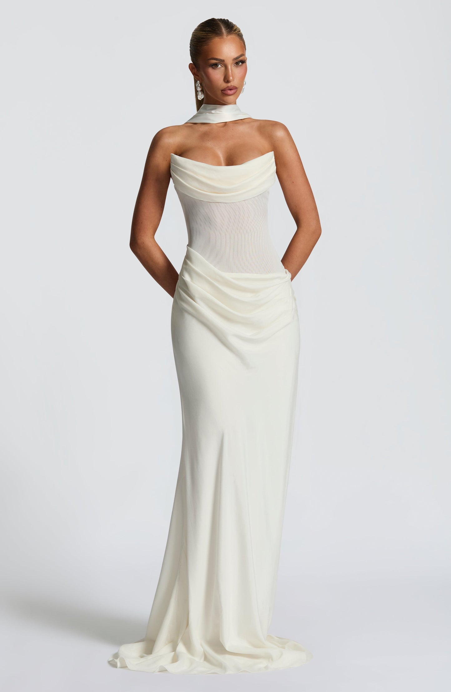 Liora Maxi Dress in Avorio