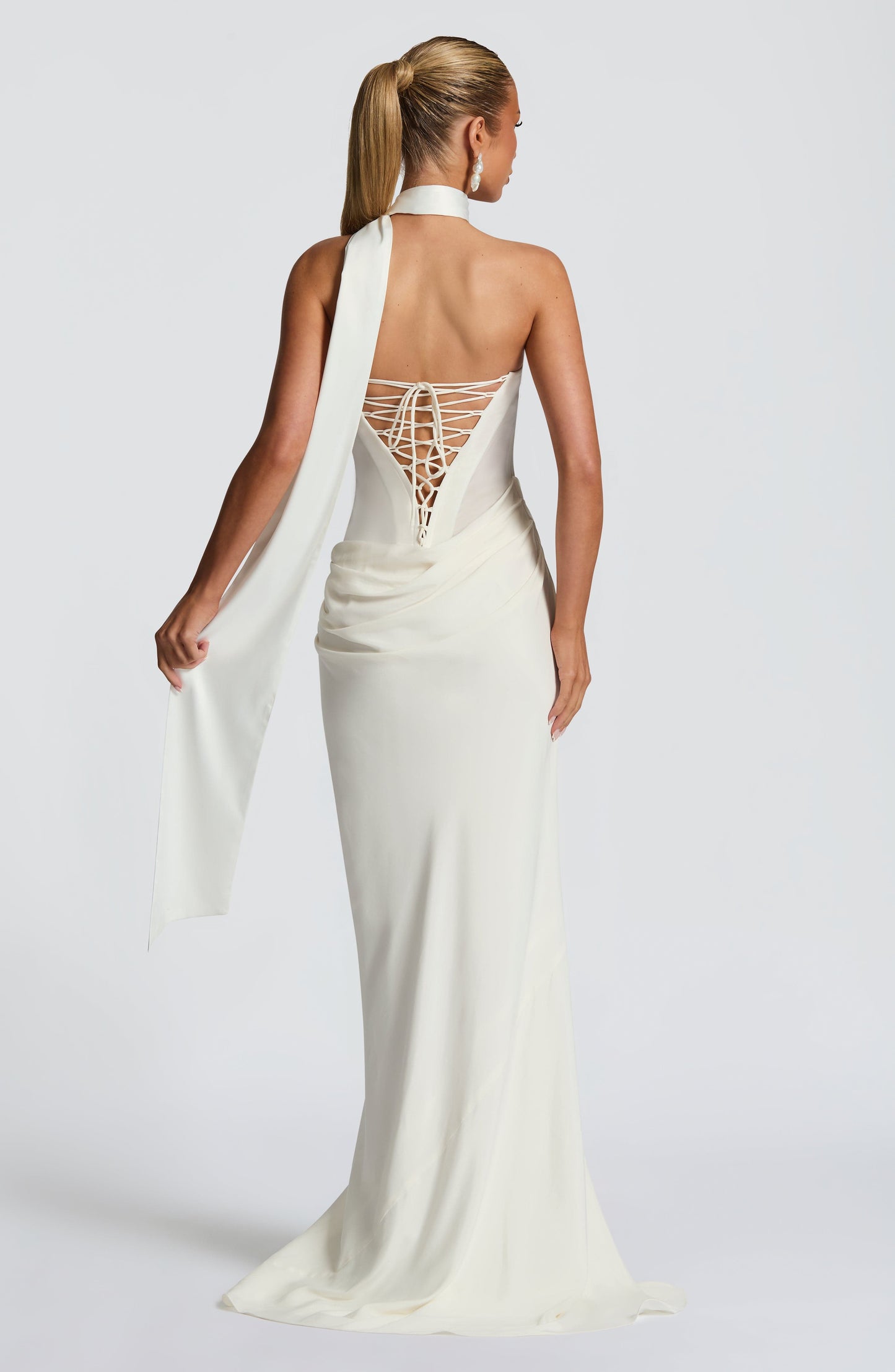 Liora Maxi Dress in Avorio