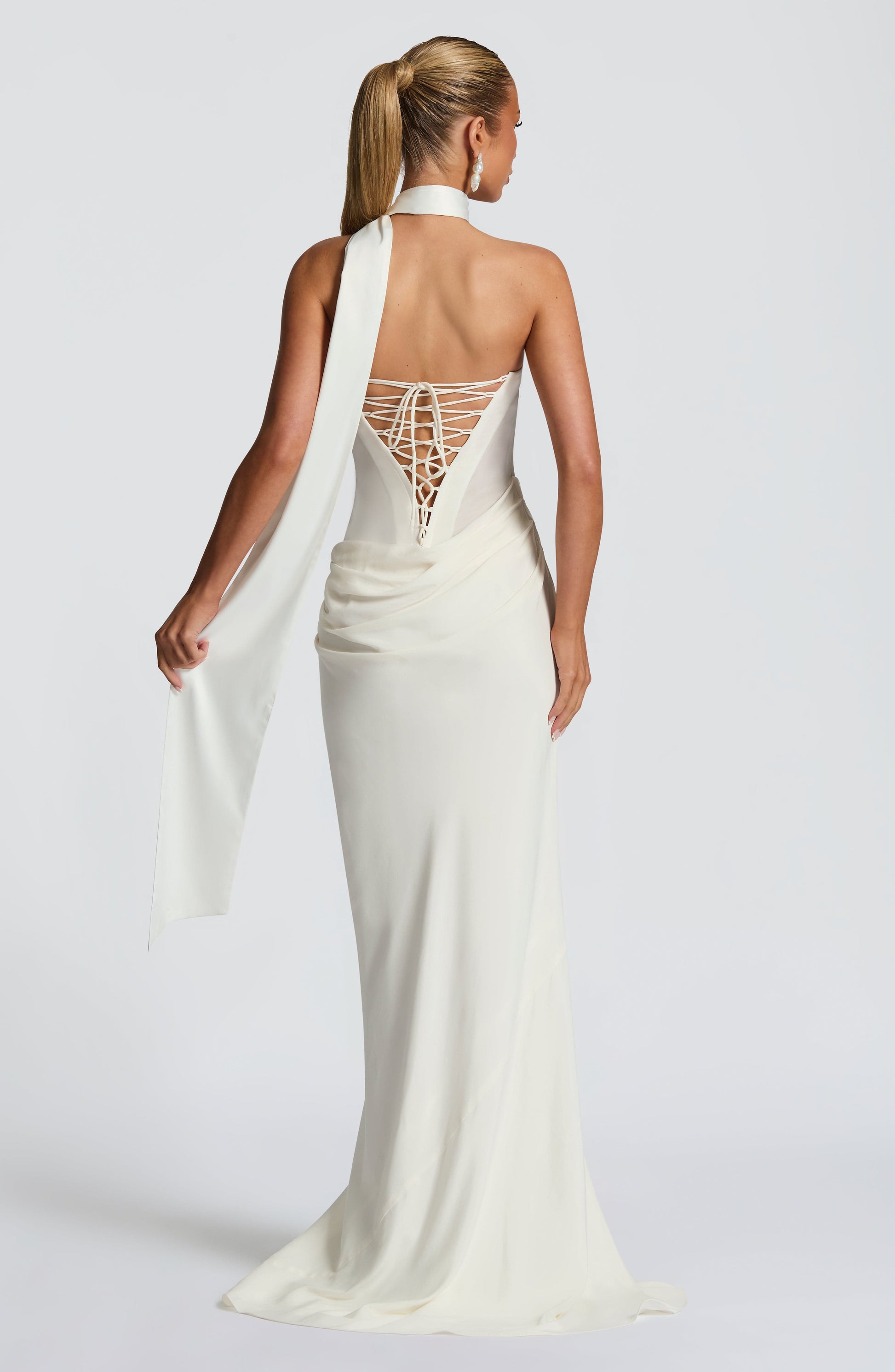 Liora Maxi Dress in Avorio