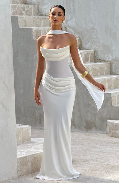 Liora Maxi Dress in Avorio