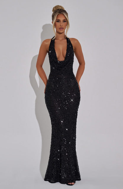 Vestito Lorena Maxi - Nero