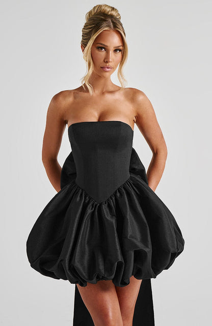 Abito Mini Lotus Nero