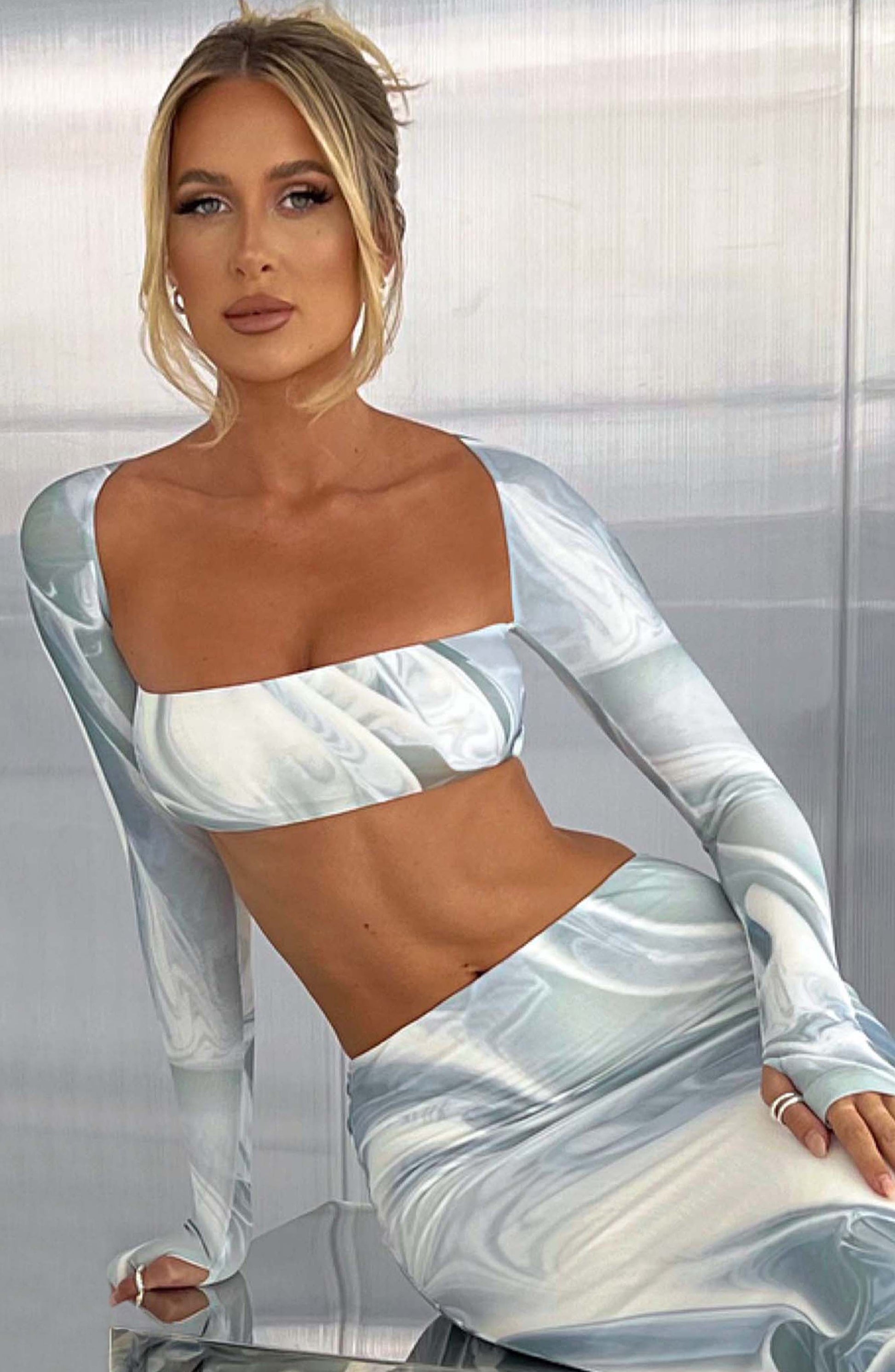 Top Lucianna Grigio Nebbia