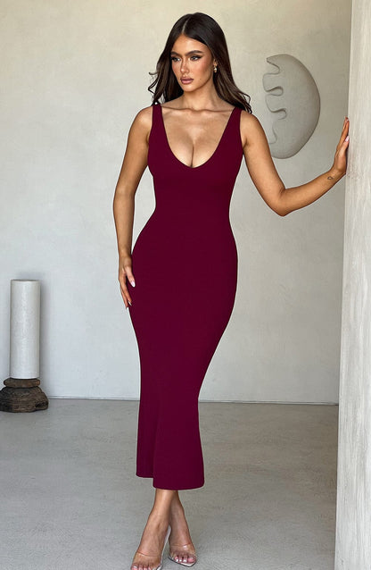 Abito Lucinda Midi Rosso