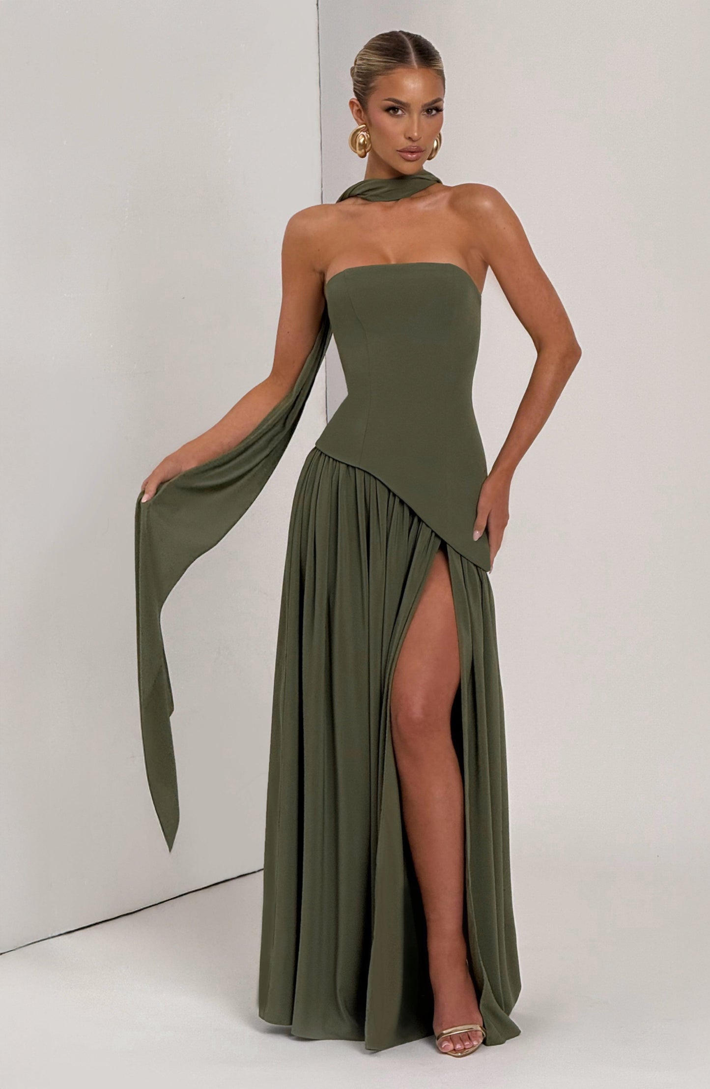Essenza Maxi Dress - Khaki