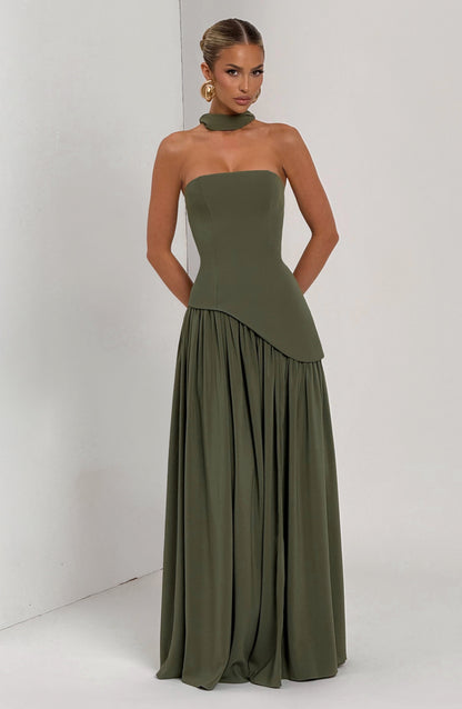 Essenza Maxi Dress - Khaki