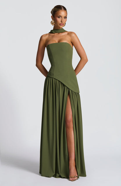 Essenza Maxi Dress - Khaki