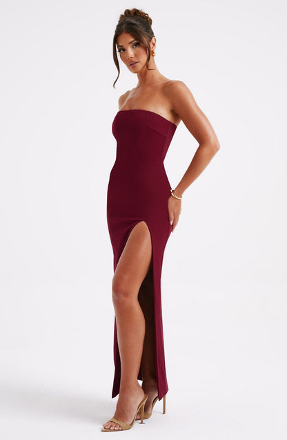 Abito Maxi Rosso Elegante