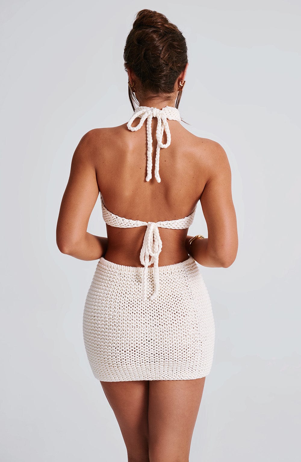 Top Margot Halter di Colore Avorio