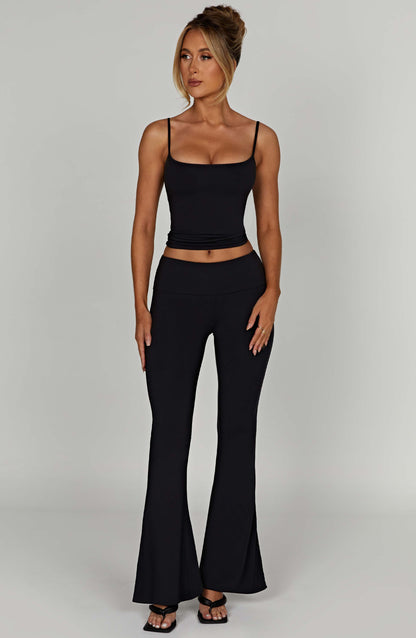 Top Marie Nero Moda Donna