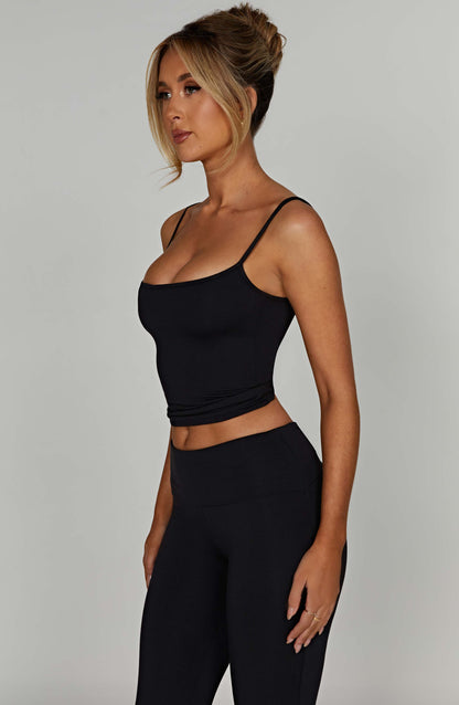 Top Marie Nero Moda Donna