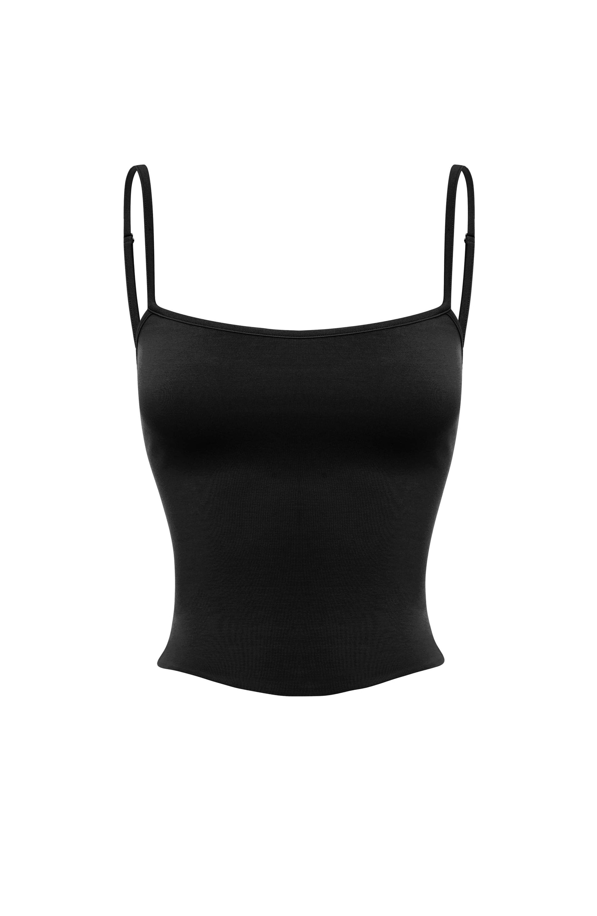 Top Marie Nero Moda Donna