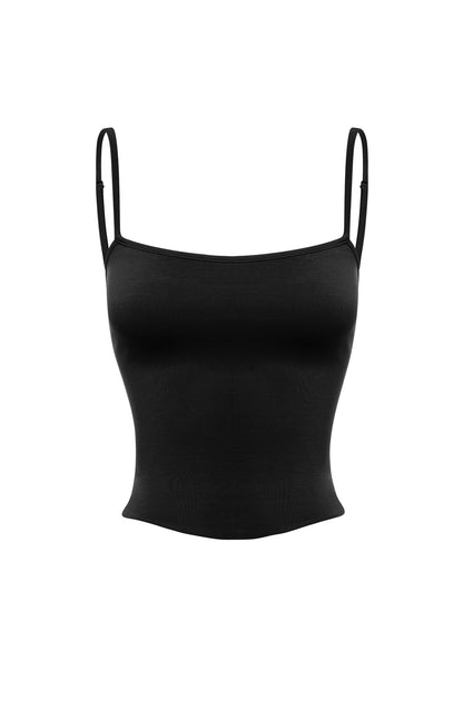 Top Marie Nero Moda Donna