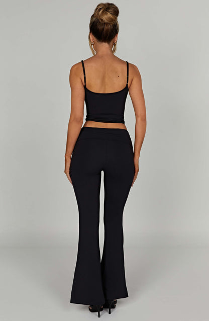 Top Marie Nero Moda Donna