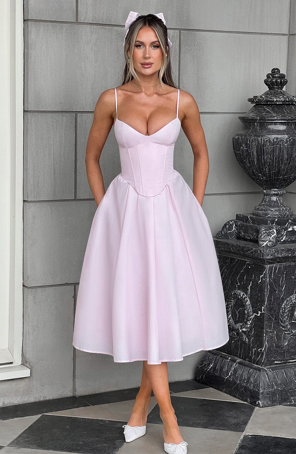 Vestito da sera rosa