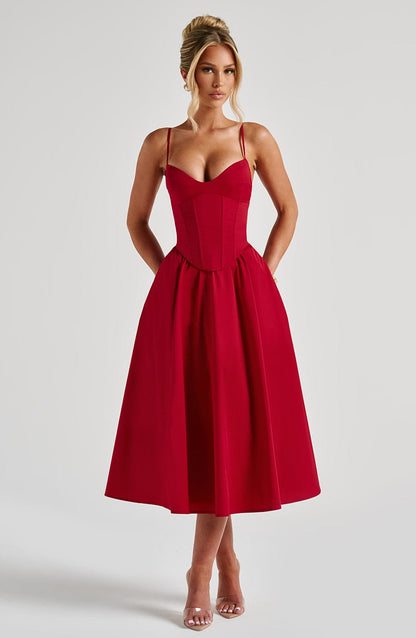 Abito Rosso Midi