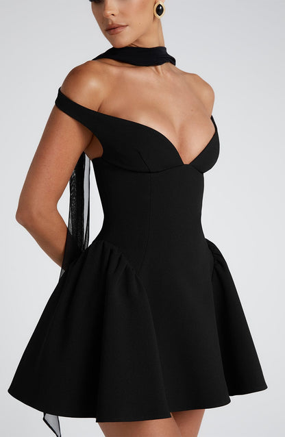 Abito Mini Nero Donna