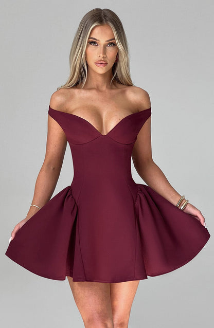 Mini Vestito Marla - Cherry Lacquer
