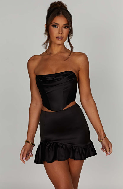 Corsetto Maura Nero - Top Esclusivo