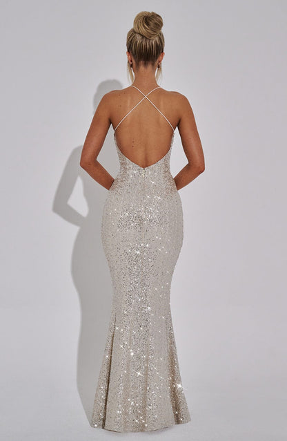 Vestito Meridith Maxi Champagne