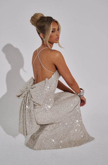 Vestito Meridith Maxi Champagne