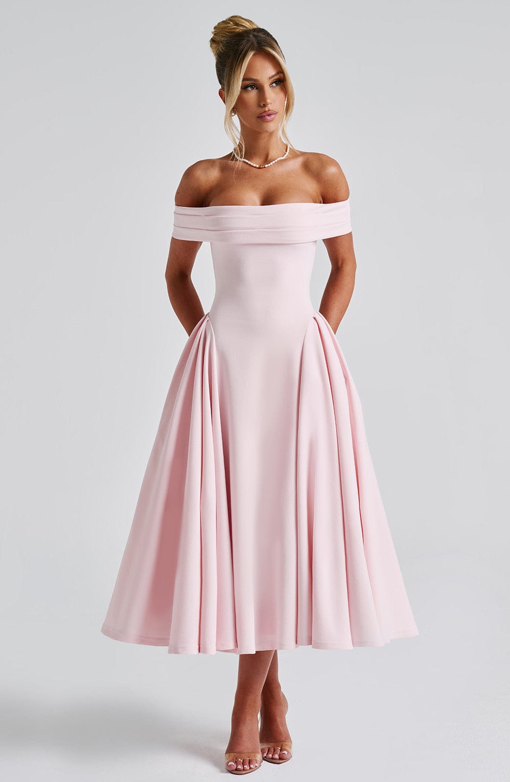 Miranda Midi Dress Blush