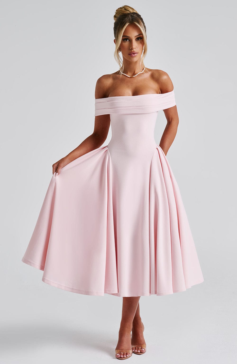 Miranda Midi Dress Blush