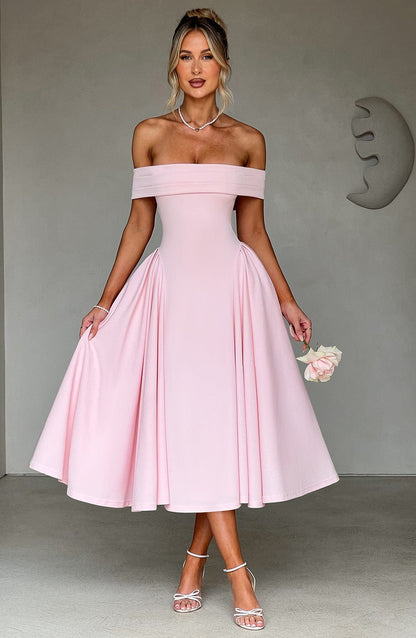 Miranda Midi Dress Blush