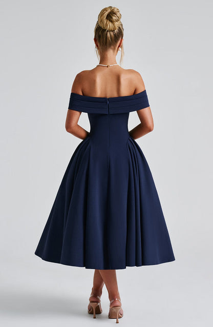 Vestito Midi Miranda Blu Marino