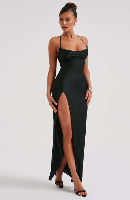 Abito Maxi Nero Donna