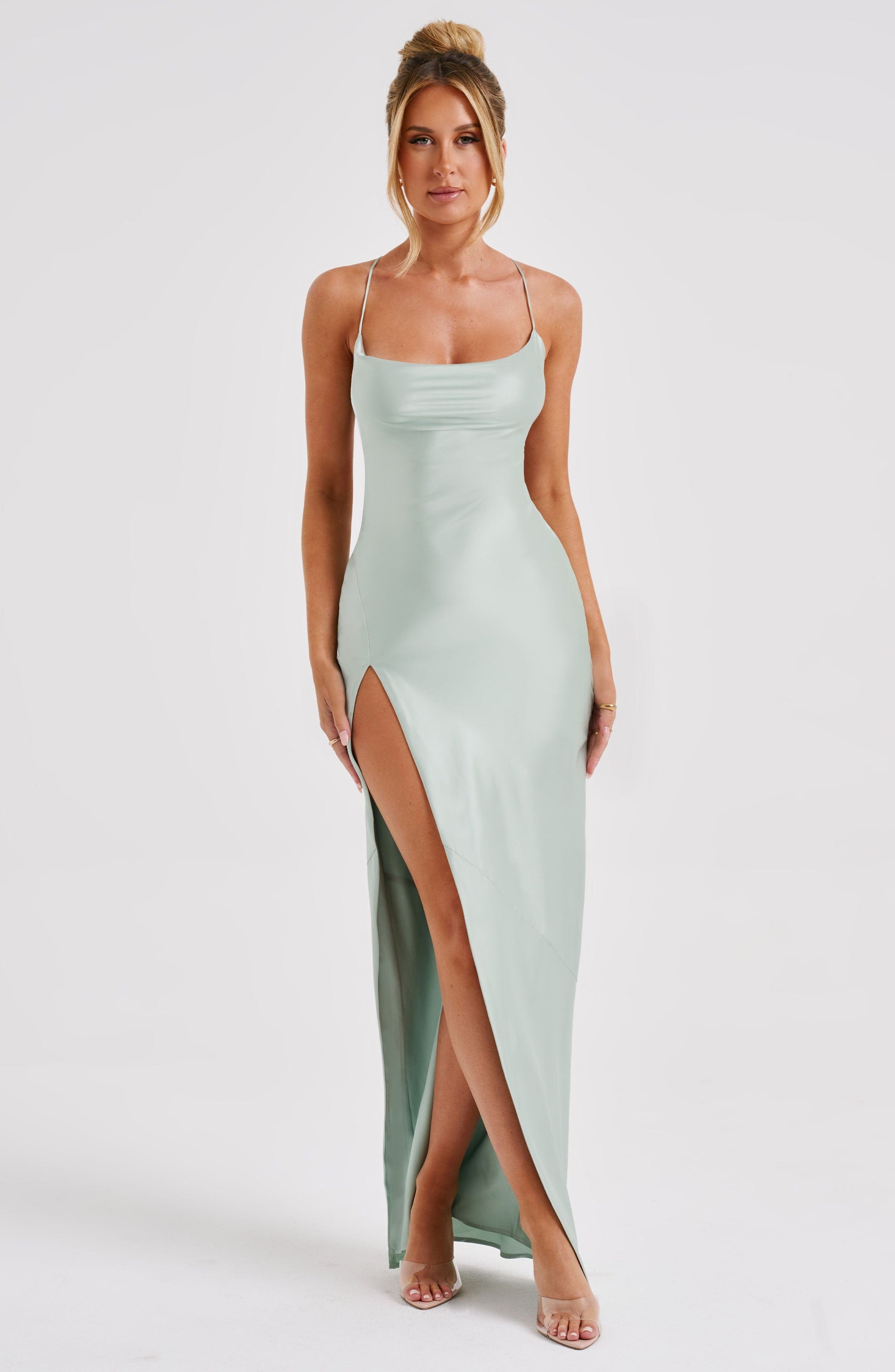 Abito Maxi Misha in Sage