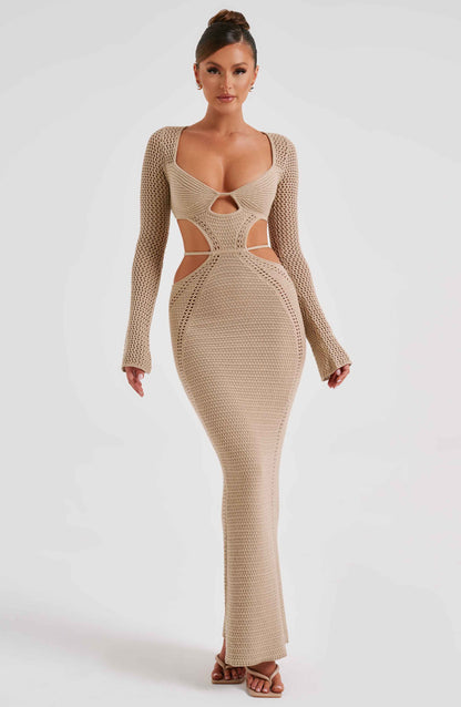 Abito Maxi Nadine Beige