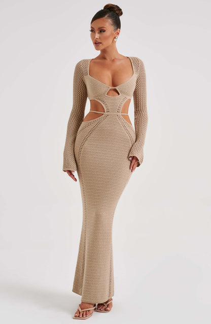 Abito Maxi Nadine Beige
