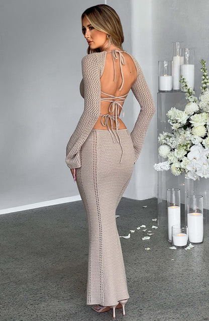Abito Maxi Nadine Beige