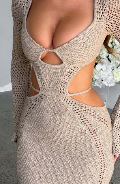 Abito Maxi Nadine Beige