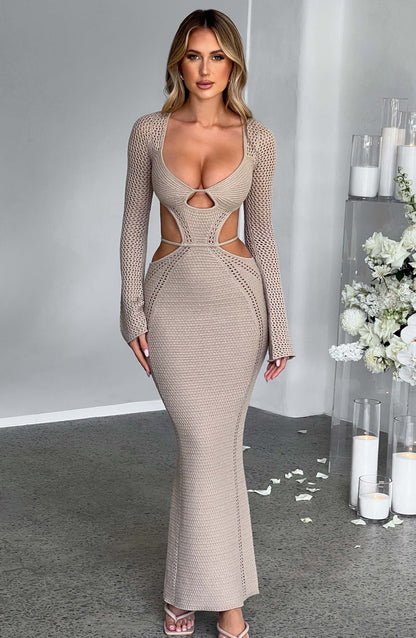 Abito Maxi Nadine Beige