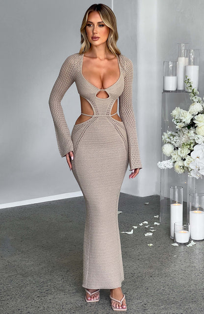 Abito Maxi Nadine Beige