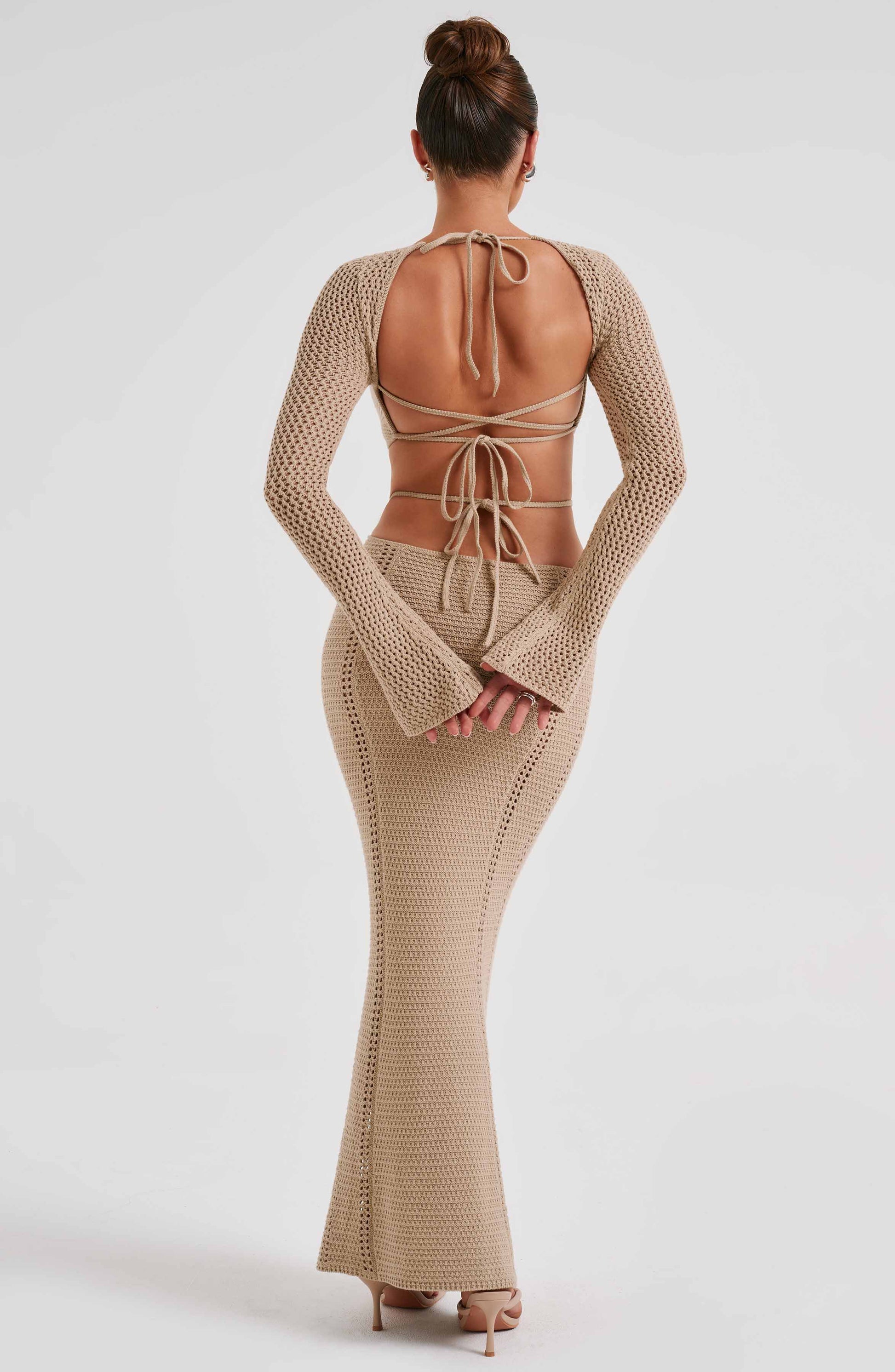 Abito Maxi Nadine Beige