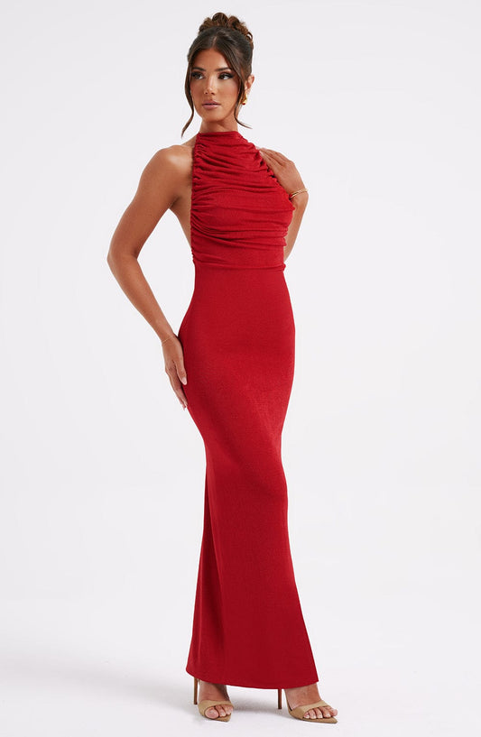 Nala Maxi Dress Rosso