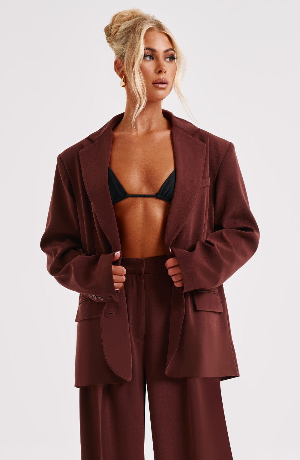 Giacca oversized marrone