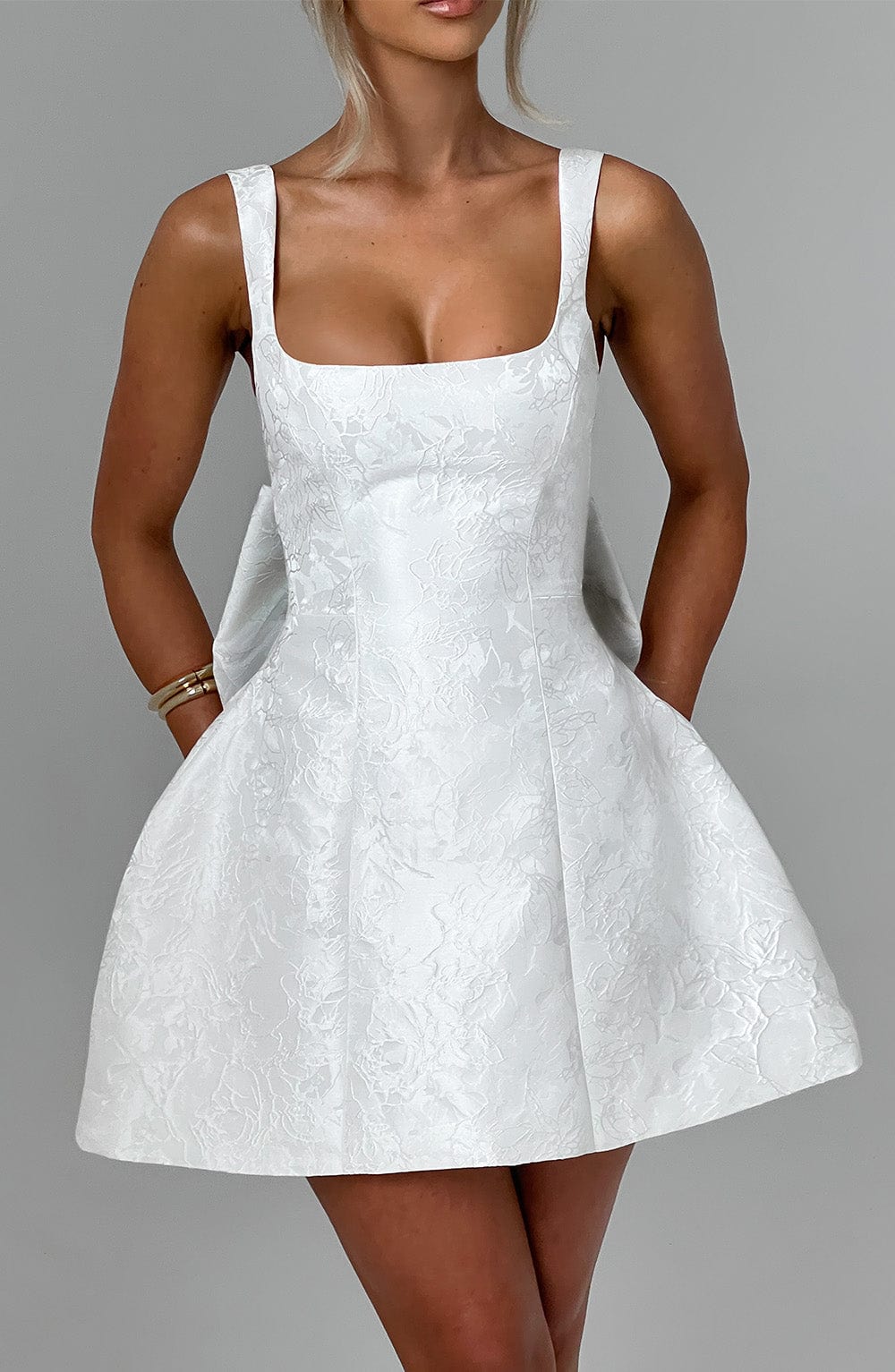 Abito da sera in jacquard